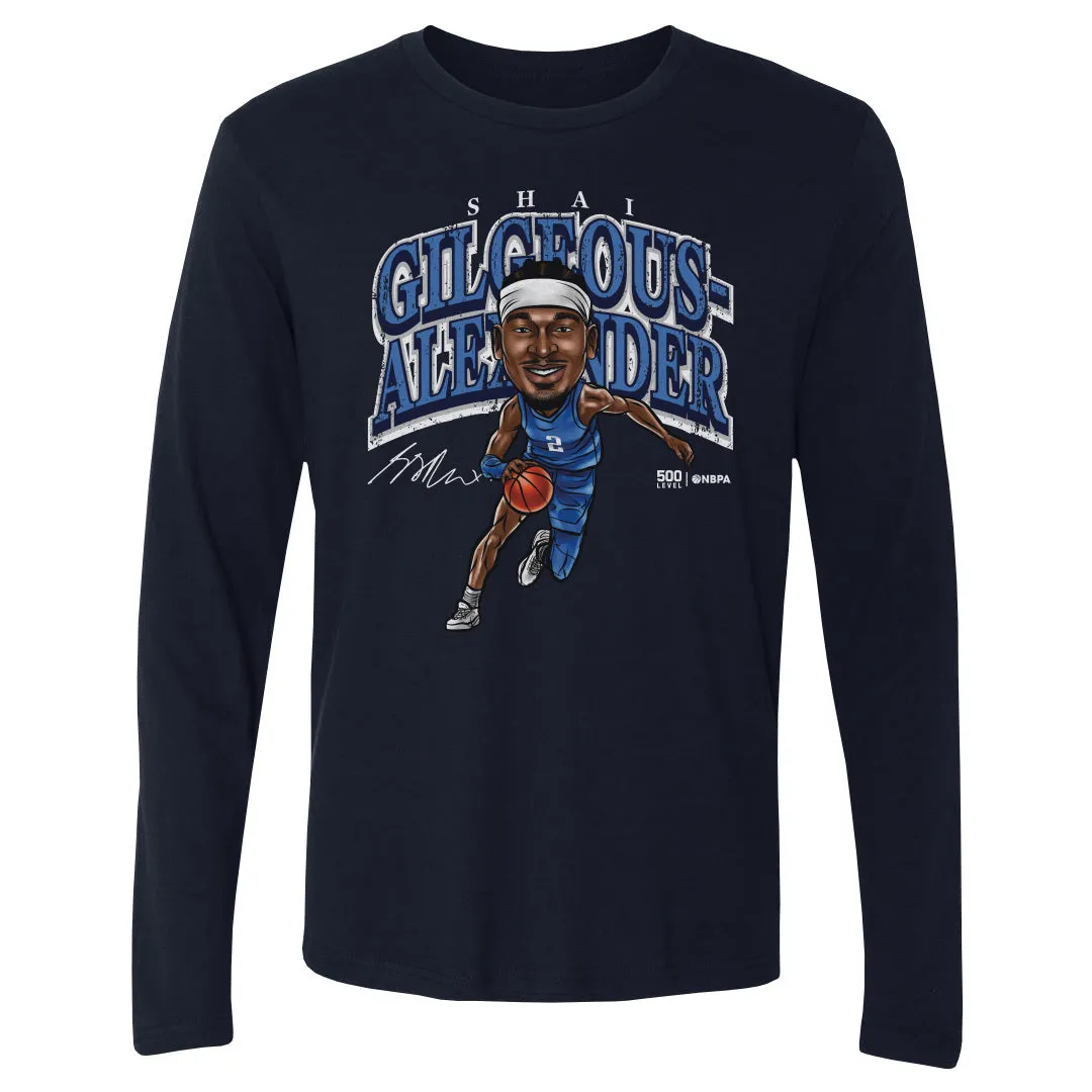 Shai Gilgeous-Alexander Oklahoma City Cartoon WHT sold by 500 Level