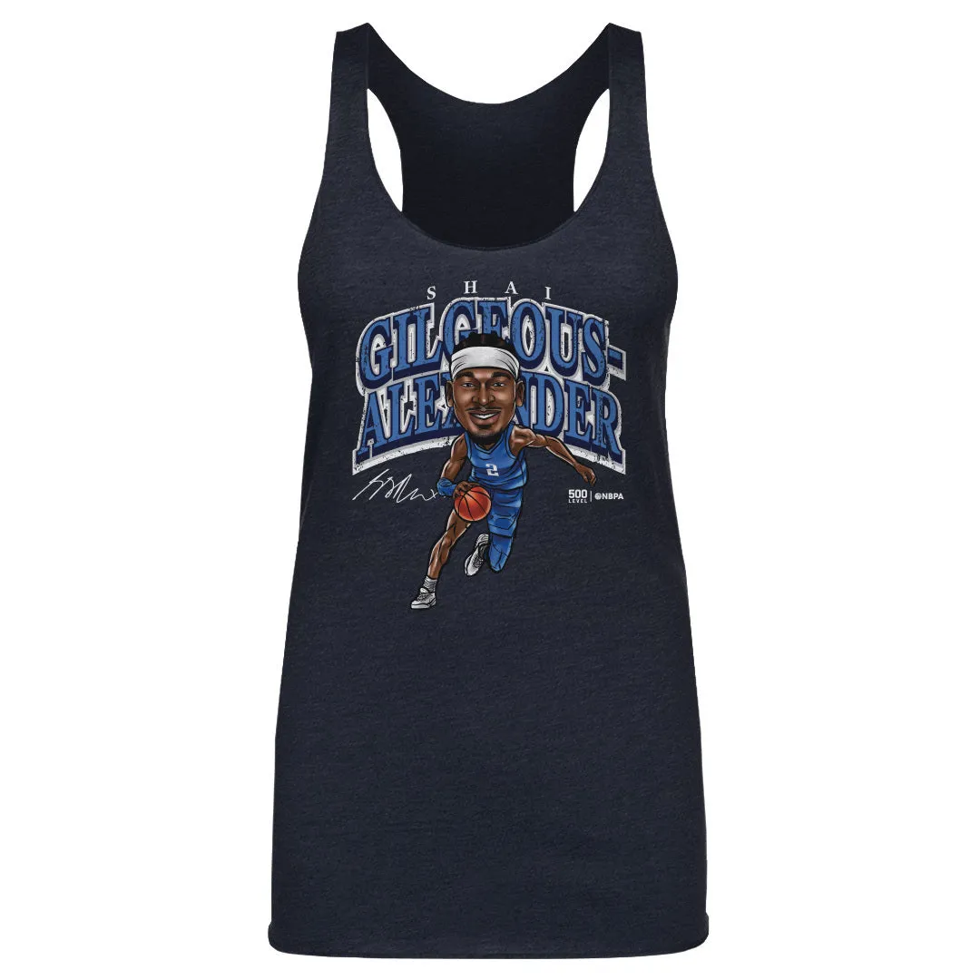 Shai Gilgeous-Alexander Oklahoma City Cartoon WHT sold by 500 Level