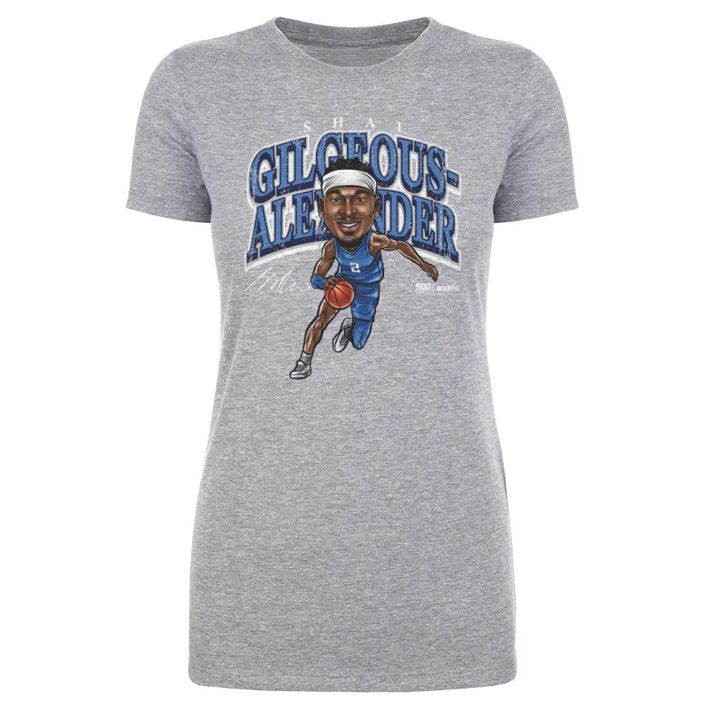 Shai Gilgeous-Alexander Oklahoma City Cartoon WHT sold by 500 Level