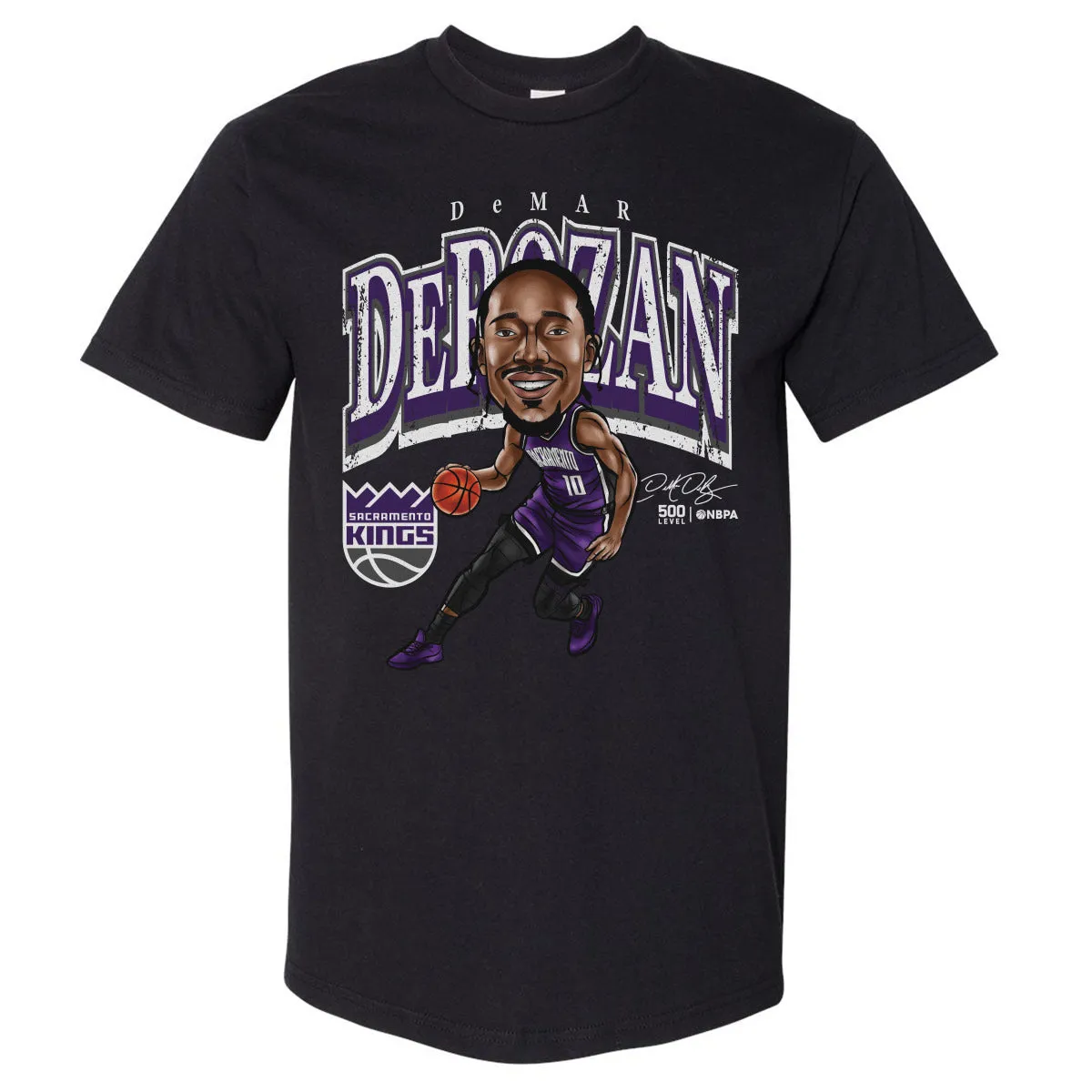 Demar DeRozan Sacramento Kings Cartoon WHT sold by 500 Level