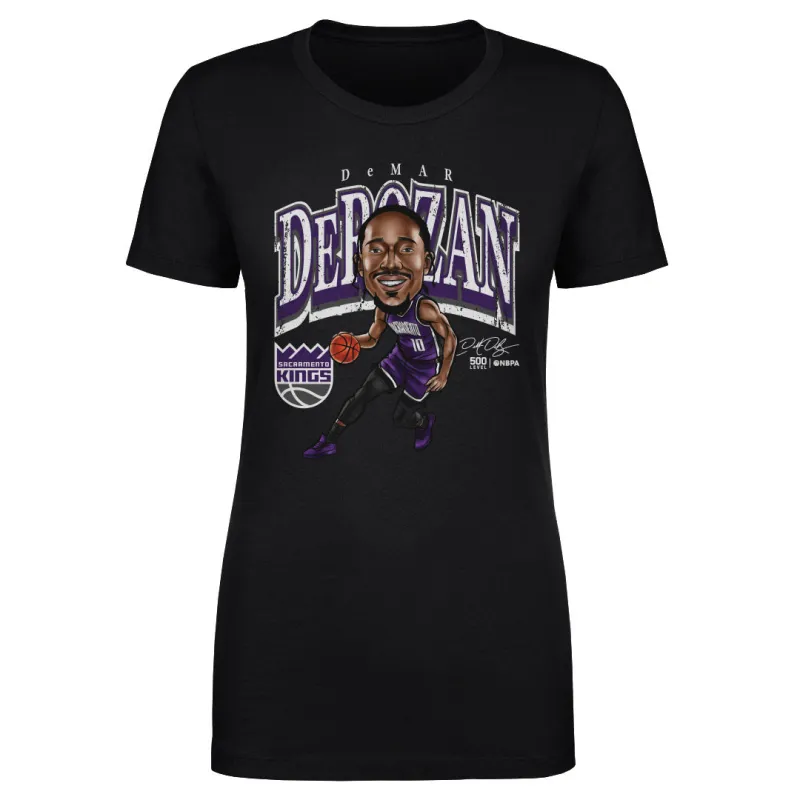 Demar DeRozan Sacramento Kings Cartoon WHT made by 500 Level