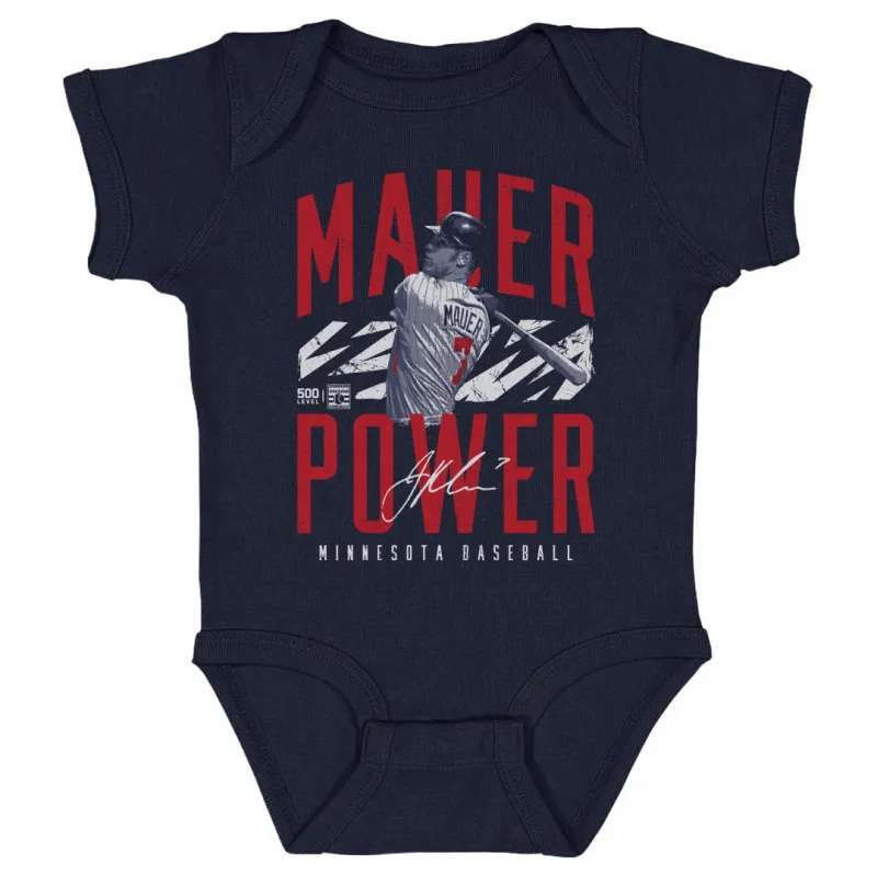 Joe Mauer Minnesota Mauer Power WHT sold by 500 Level