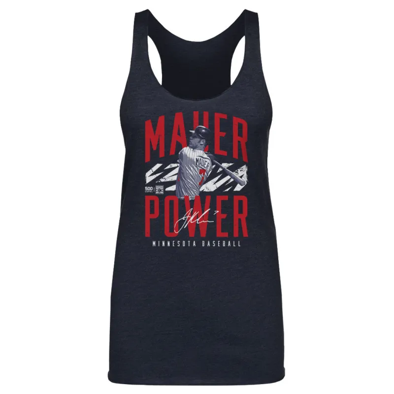Joe Mauer Minnesota Mauer Power WHT sold by 500 Level