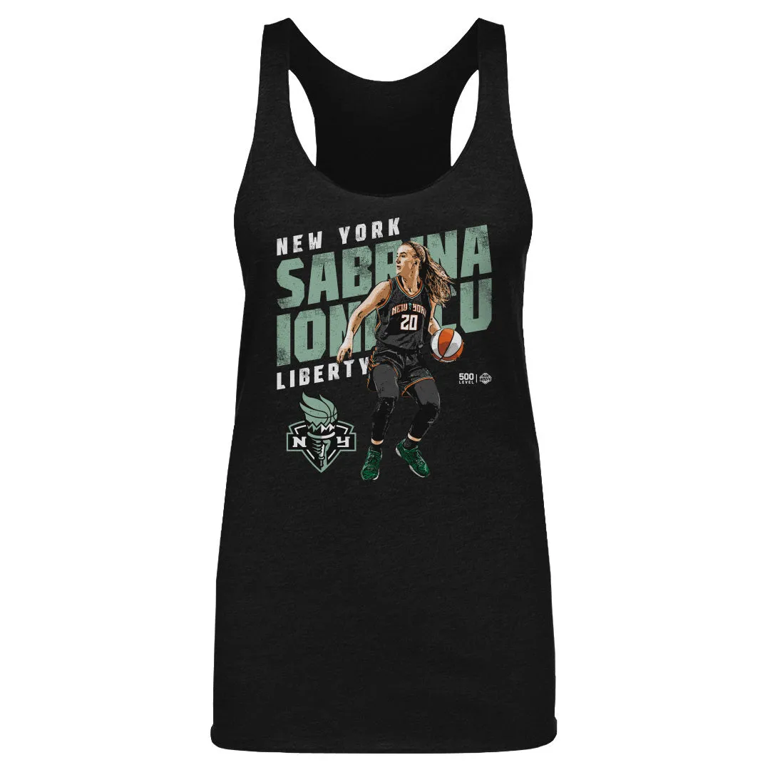 Sabrina Ionescu New York Liberty Slant WHT sold by 500 Level