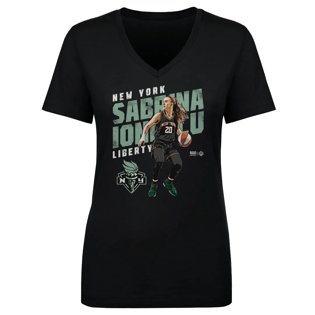Sabrina Ionescu New York Liberty Slant WHT sold by 500 Level