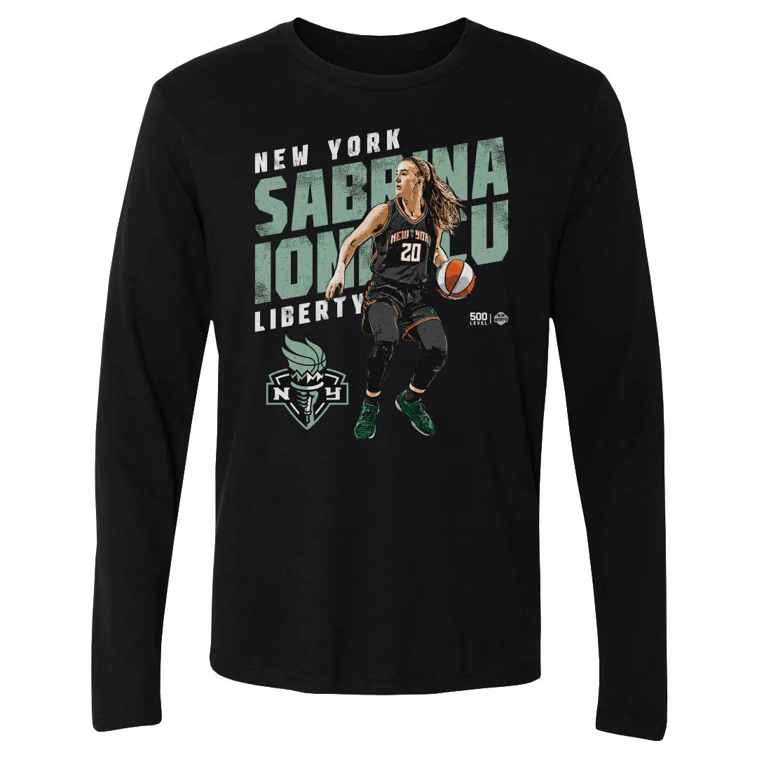 Sabrina Ionescu New York Liberty Slant WHT sold by 500 Level