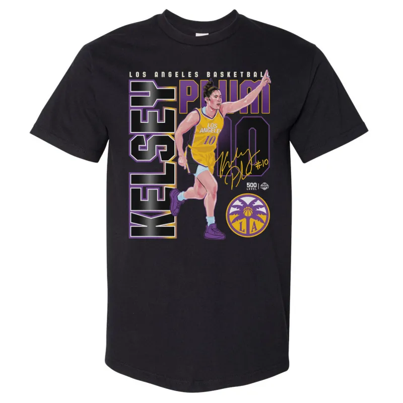 Kelsey Plum Los Angeles Sparks Player Number WHT sold by 500 Level