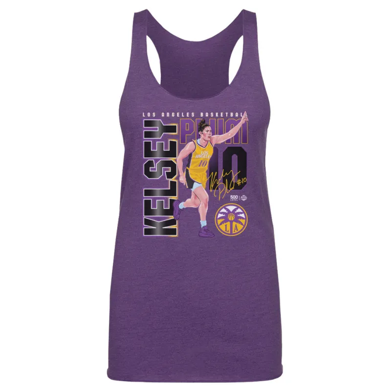 Kelsey Plum Los Angeles Sparks Player Number WHT sold by 500 Level