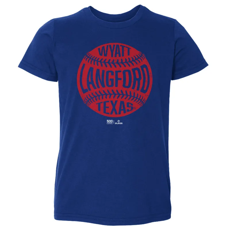 Wyatt Langford Texas Vintage Baseball WHT sold by 500 Level
