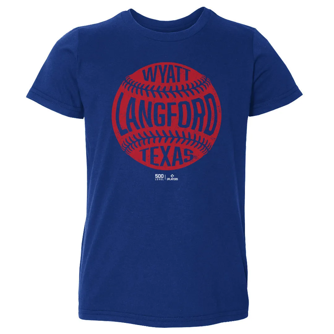Wyatt Langford Texas Vintage Baseball WHT sold by 500 Level