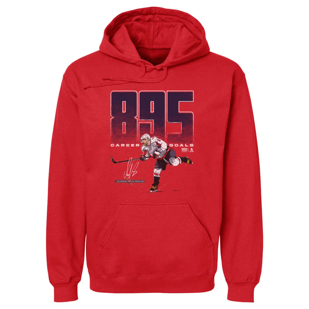 Alex Ovechkin Washington Capitals 895 Career Goals Bold WHT sold by 500 Level