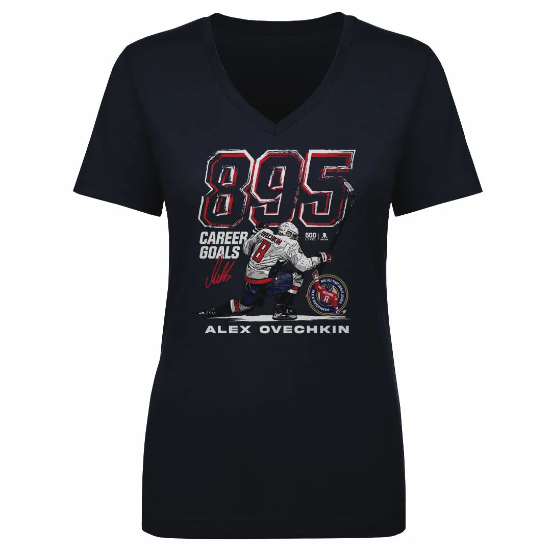 Alex Ovechkin Washington Capitals 895 Career Goals Grunge WHT sold by 500 Level product image thumbnail 2