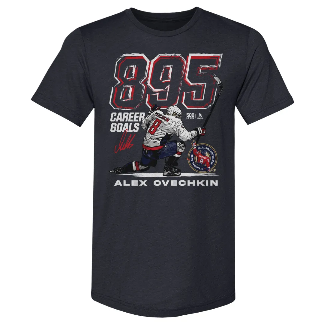 Alex Ovechkin Washington Capitals 895 Career Goals Grunge WHT sold by 500 Level product image thumbnail 2