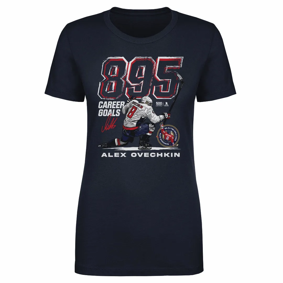 Alex Ovechkin Washington Capitals 895 Career Goals Grunge WHT sold by 500 Level product image thumbnail 2
