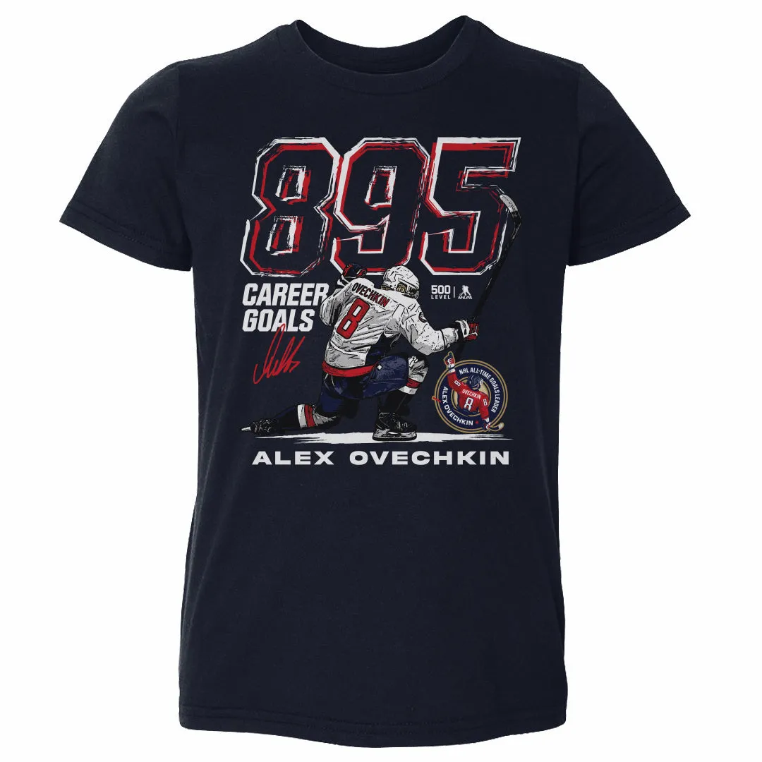 Alex Ovechkin Washington Capitals 895 Career Goals Grunge WHT sold by 500 Level product image thumbnail 2