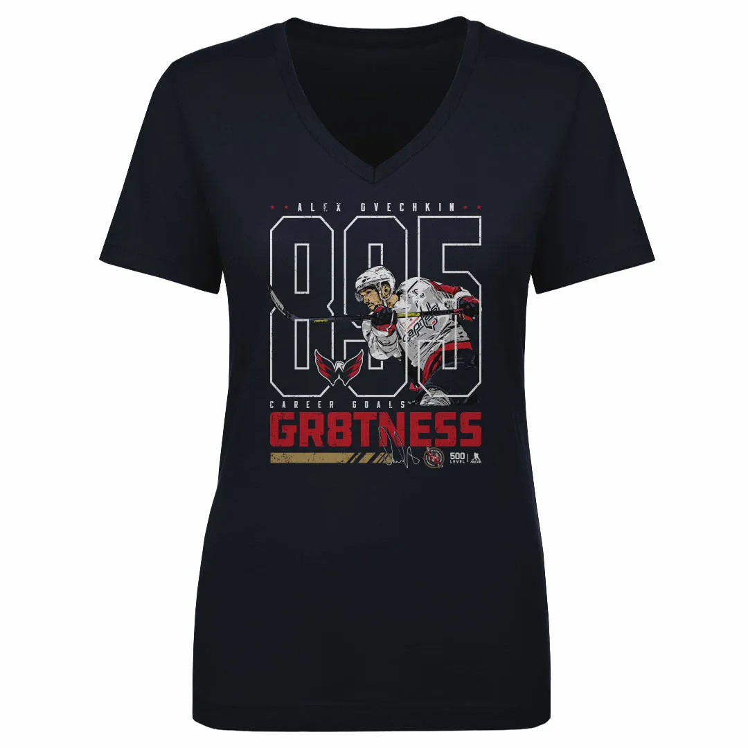 Alex Ovechkin Washington Capitals 895 Career Goals Outline WHT sold by 500 Level