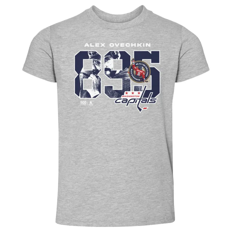 Alex Ovechkin Washington Capitals 895 Career Goals Overlay WHT sold by 500 Level