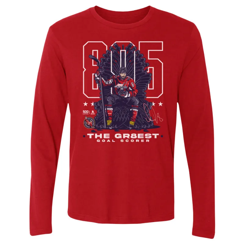 Alex Ovechkin Washington Capitals 895 Career Goals Throne WHT sold by 500 Level