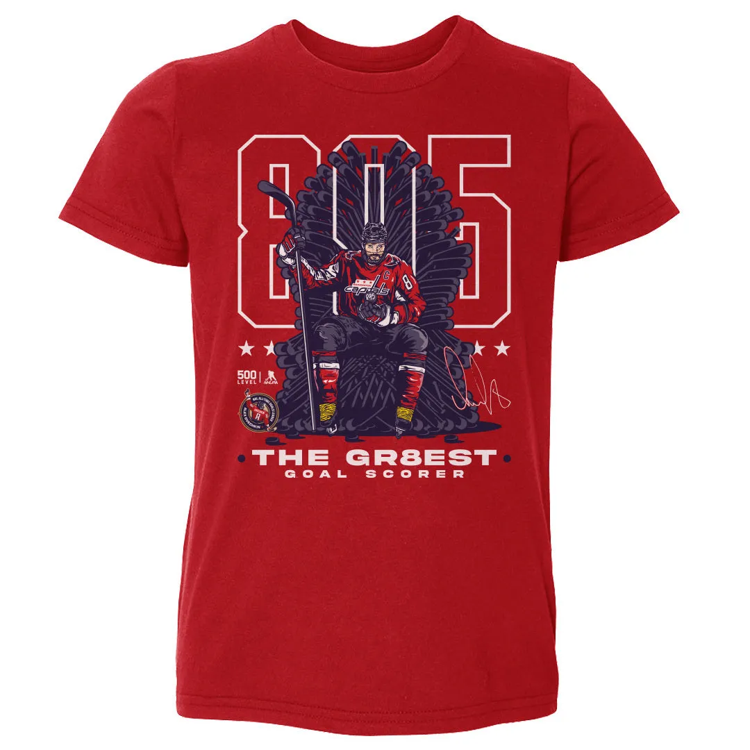 Alex Ovechkin Washington Capitals 895 Career Goals Throne WHT sold by 500 Level