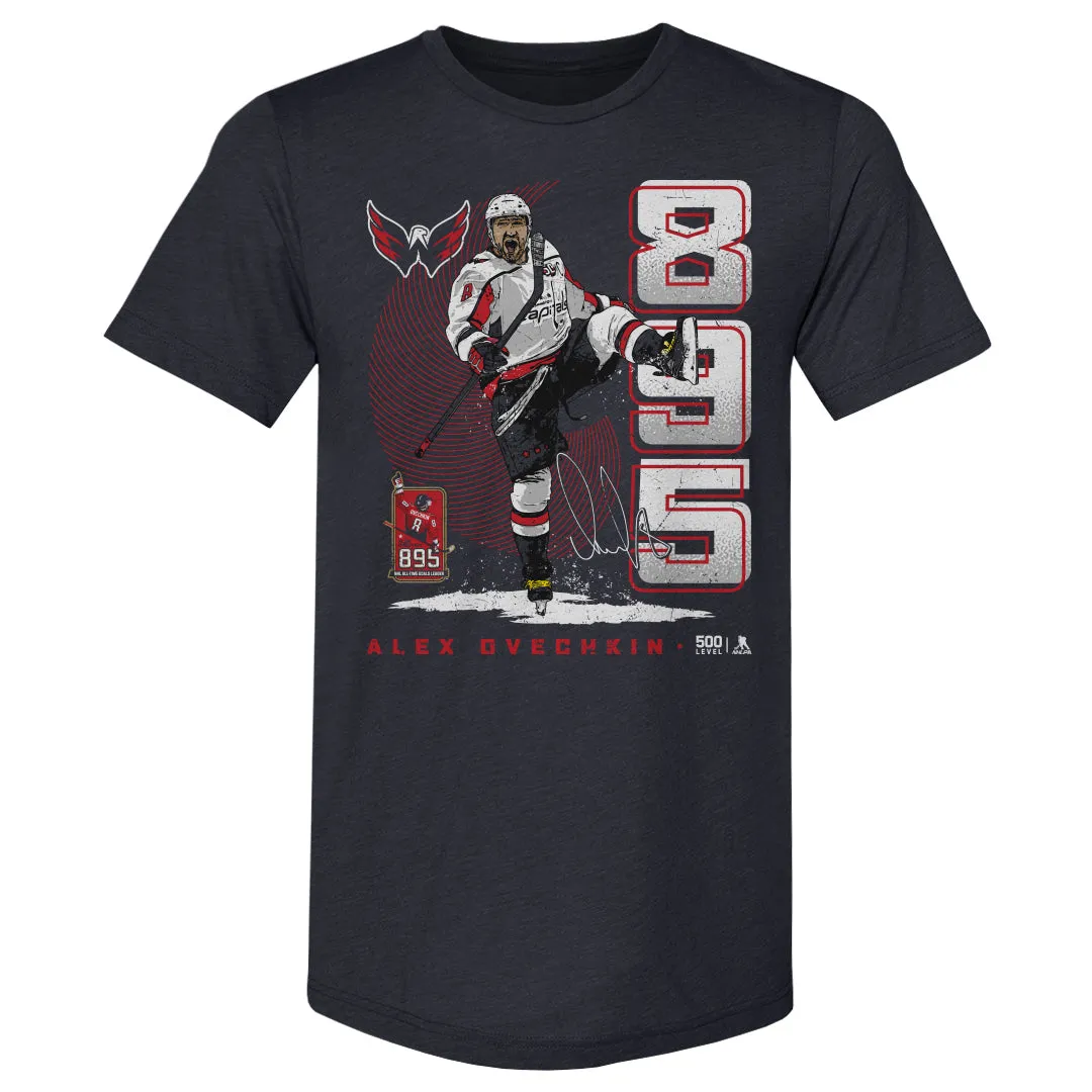 Alex Ovechkin Washington Capitals 895 Career Goals Vertical WHT sold by 500 Level
