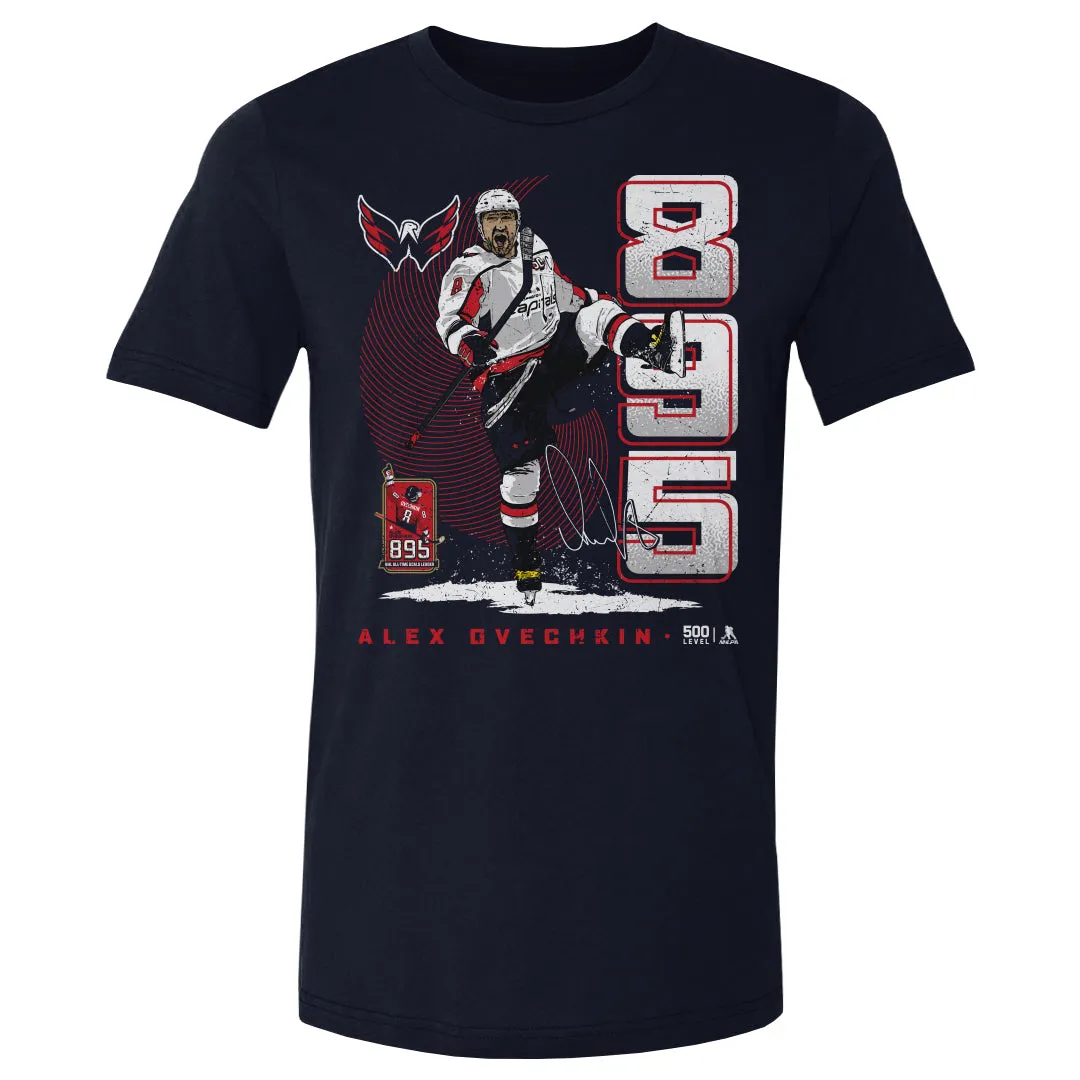 Alex Ovechkin Washington Capitals 895 Career Goals Vertical WHT sold by 500 Level