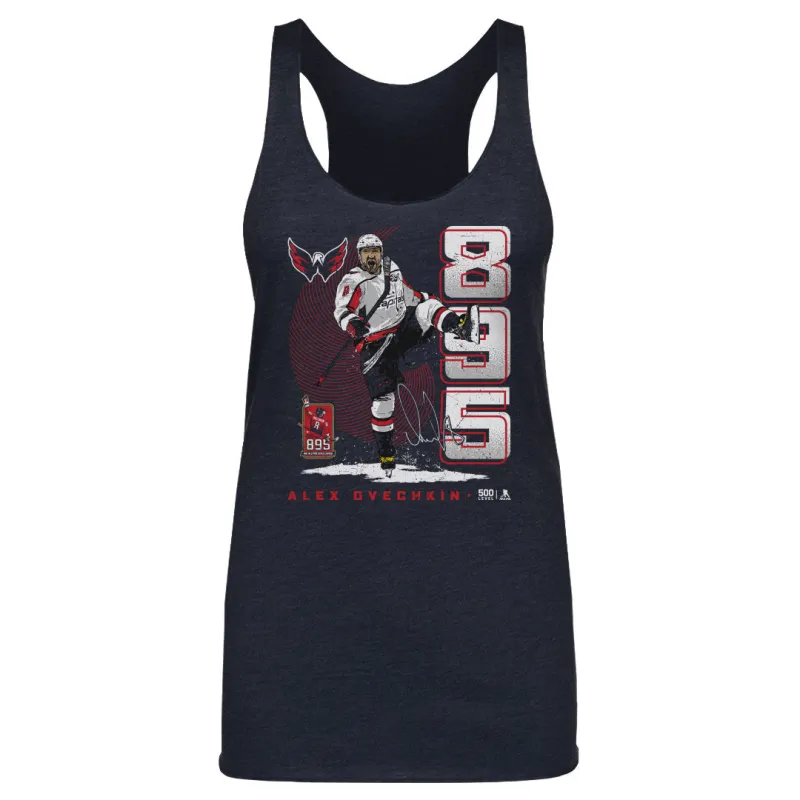 Alex Ovechkin Washington Capitals 895 Career Goals Vertical WHT sold by 500 Level