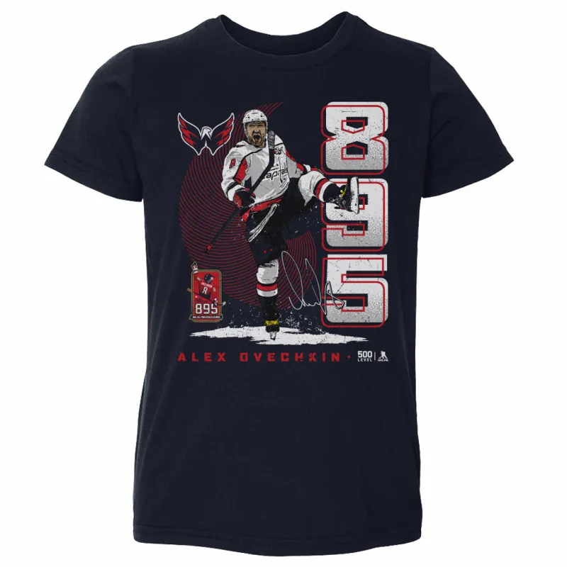 Alex Ovechkin Washington Capitals 895 Career Goals Vertical WHT sold by 500 Level