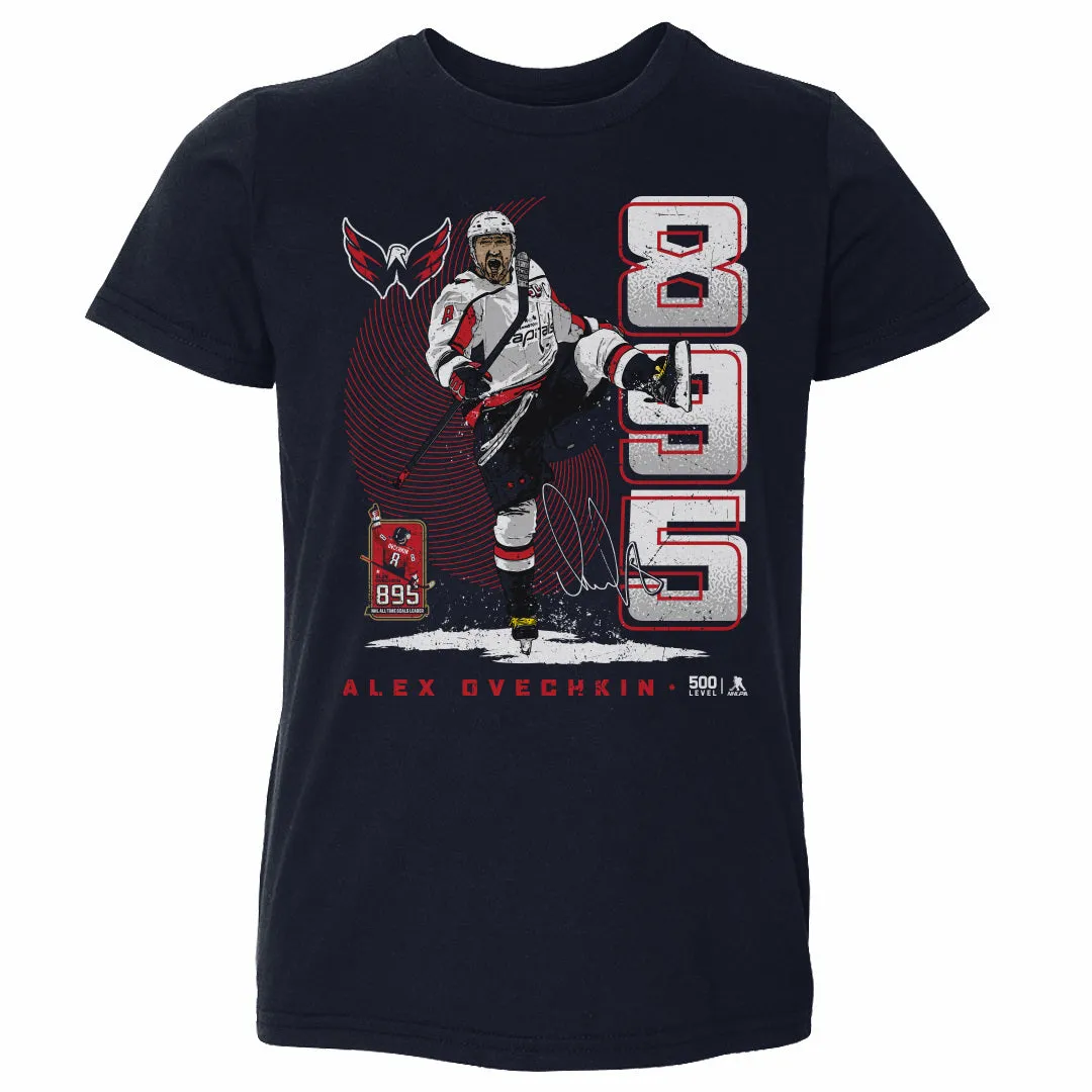 Alex Ovechkin Washington Capitals 895 Career Goals Vertical WHT sold by 500 Level