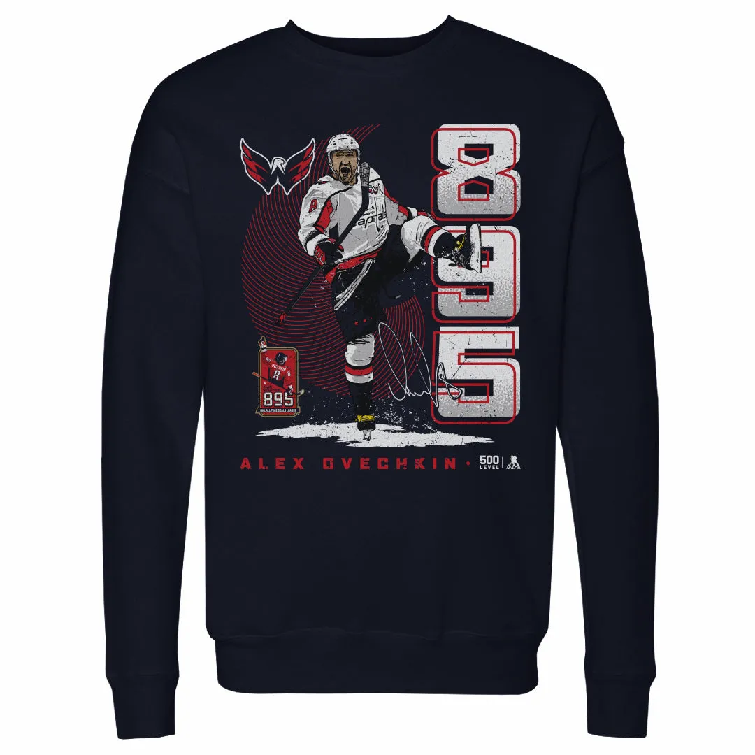 Alex Ovechkin Washington Capitals 895 Career Goals Vertical WHT sold by 500 Level