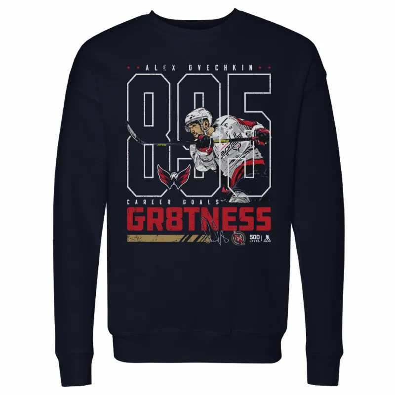Alex Ovechkin Washington Capitals 895 Career Goals Outline WHT made by 500 Level