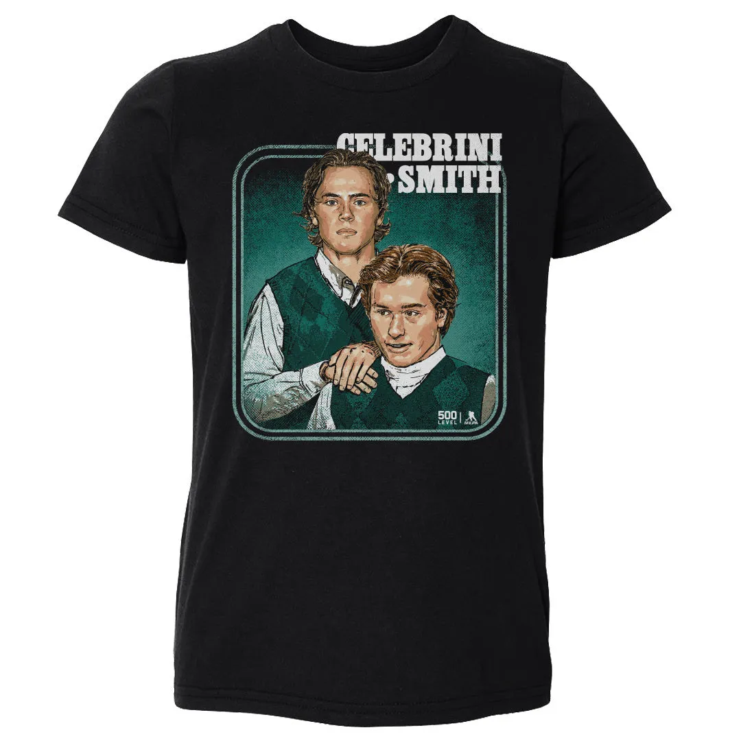 Macklin Celebrini & Will Smith San Jose Step Brothers WHT sold by 500 Level product image thumbnail 2