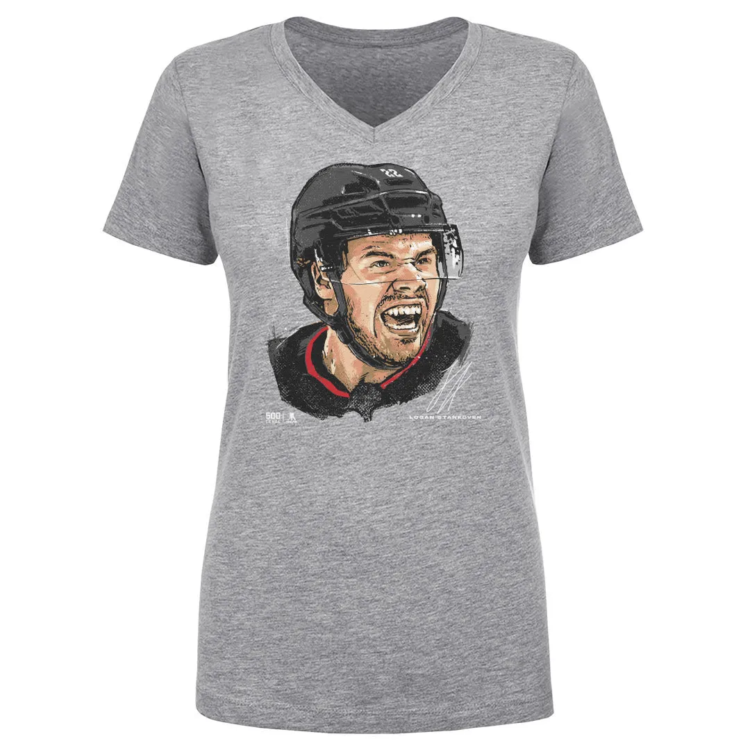 Logan Stankoven Carolina Portrait WHT sold by 500 Level product image thumbnail 2