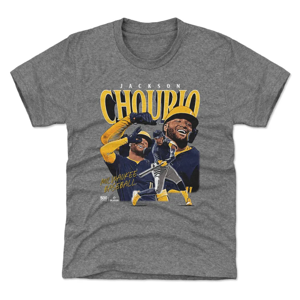 Jackson Chourio Milwaukee Vintage WHT sold by 500 Level product image thumbnail 2