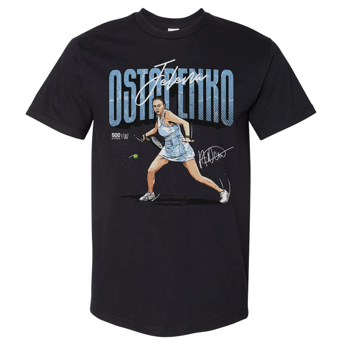 Jelena Ostapenko Player Name WHT sold by 500 Level