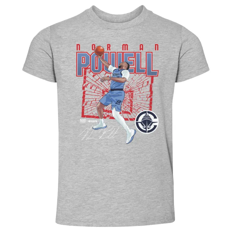 Norman Powell Los Angeles Clippers Shattered WHT sold by 500 Level