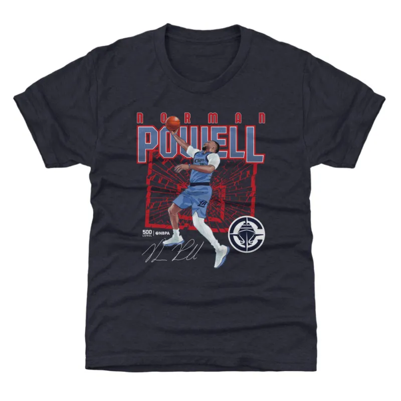 Norman Powell Los Angeles Clippers Shattered WHT sold by 500 Level