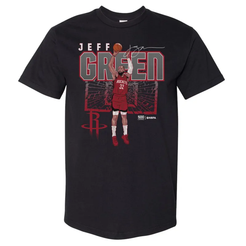Jeff Green Houston Rockets Shattered WHT sold by 500 Level