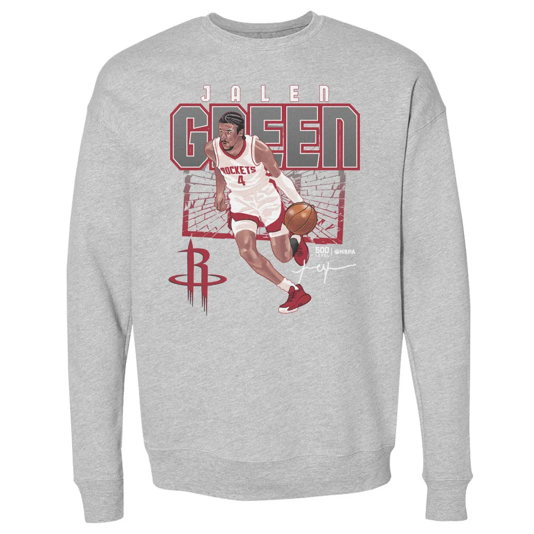 Jalen Green Houston Rockets Shattered WHT sold by 500 Level product image thumbnail 2