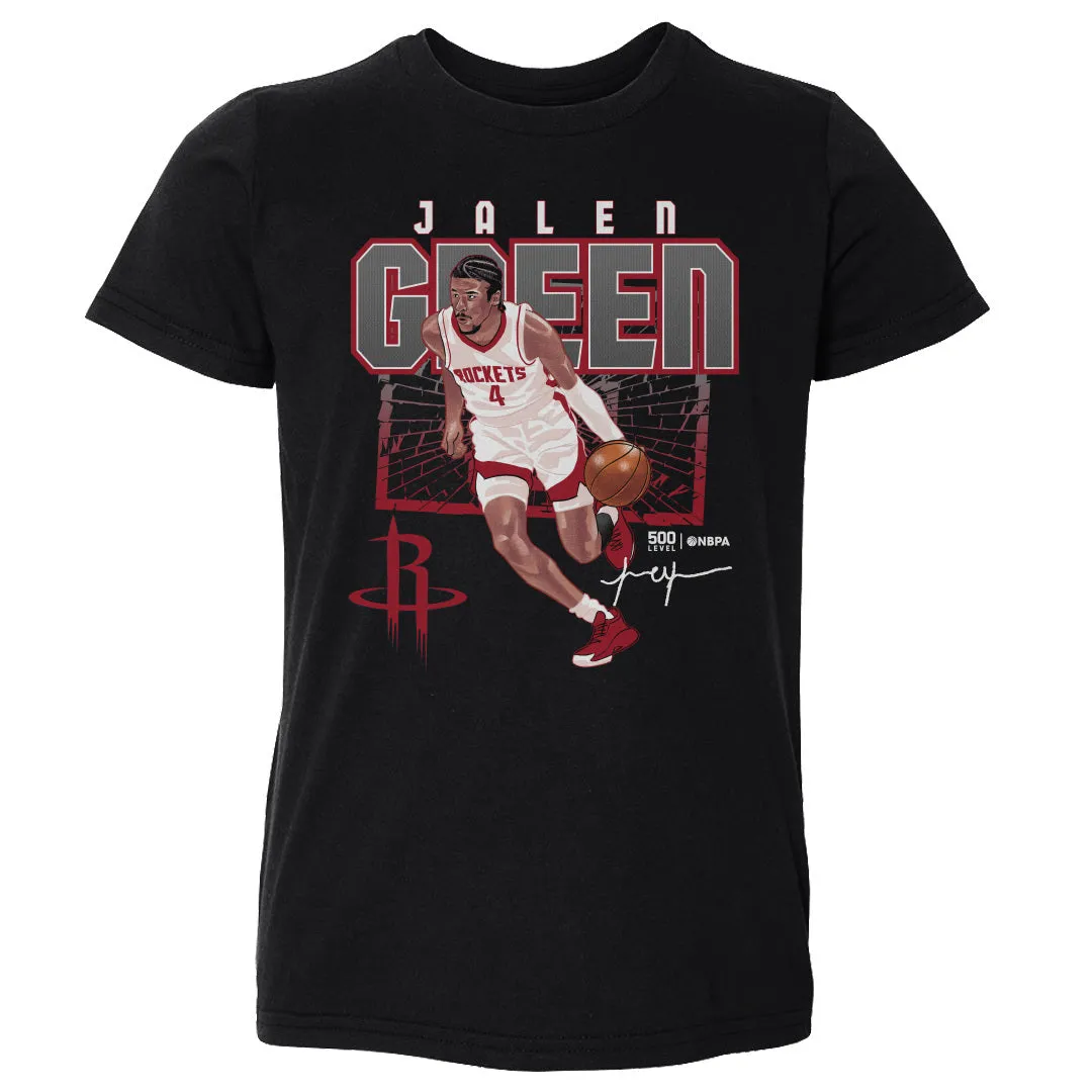 Jalen Green Houston Rockets Shattered WHT sold by 500 Level