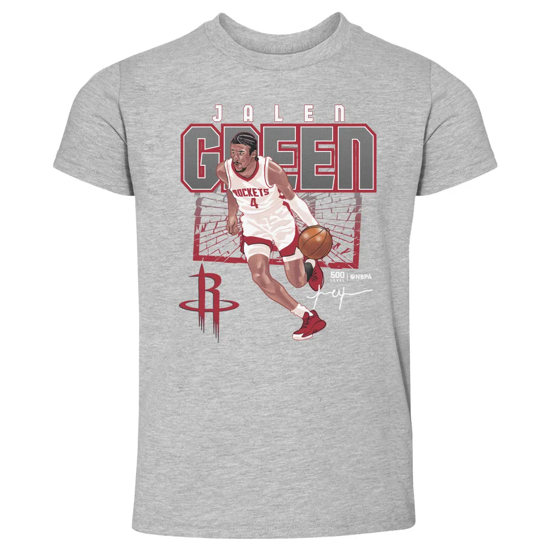 Jalen Green Houston Rockets Shattered WHT sold by 500 Level product image thumbnail 2