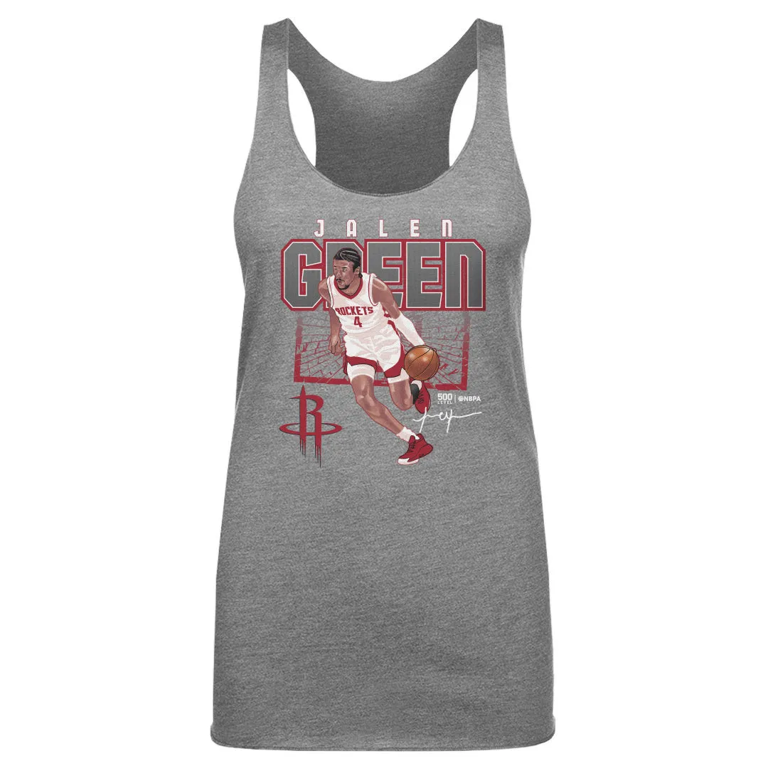 Jalen Green Houston Rockets Shattered WHT sold by 500 Level