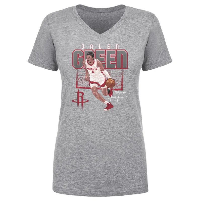 Jalen Green Houston Rockets Shattered WHT sold by 500 Level