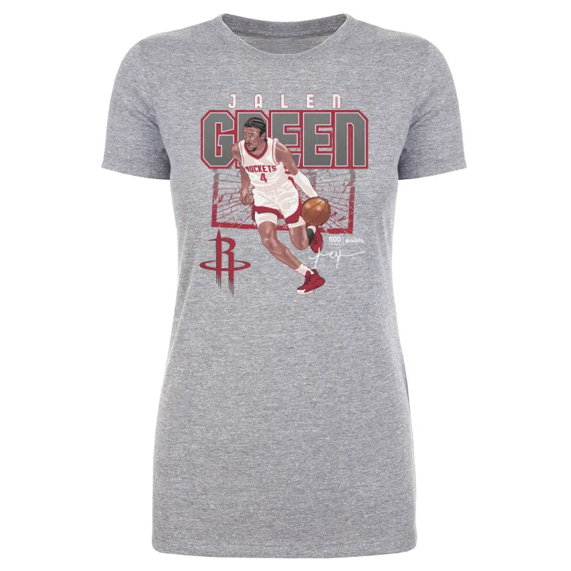 Jalen Green Houston Rockets Shattered WHT sold by 500 Level