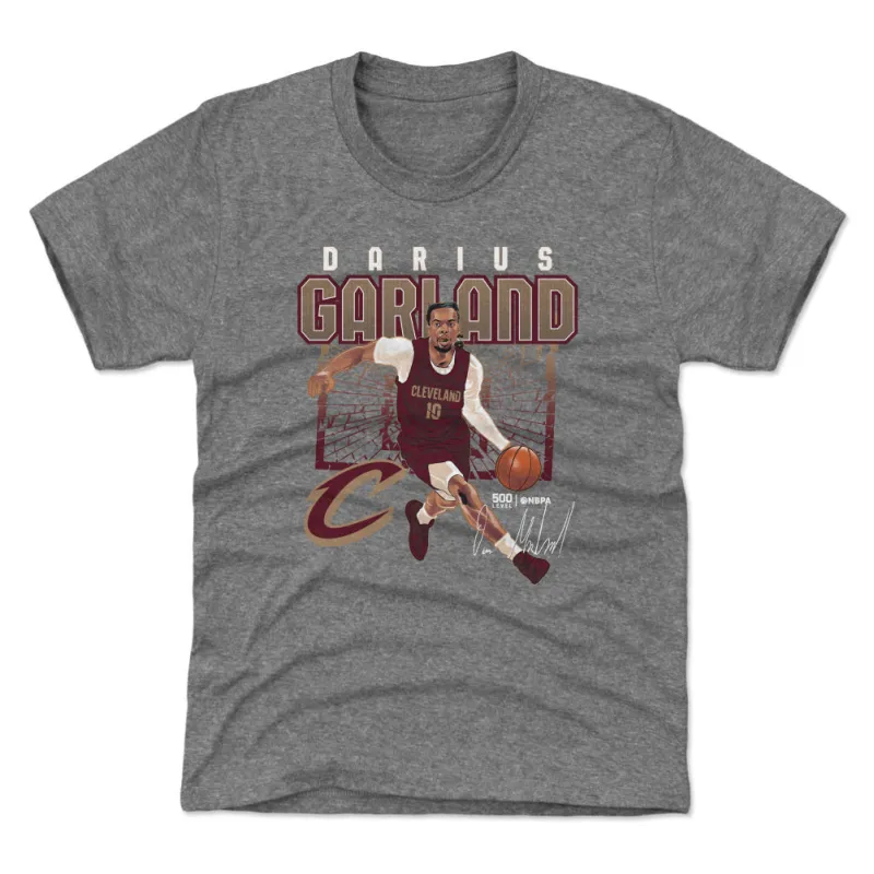 Darius Garland Cleveland Cavaliers Shattered WHT sold by 500 Level