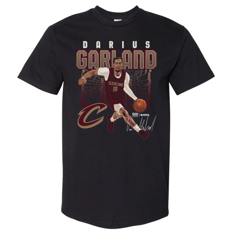 Darius Garland Cleveland Cavaliers Shattered WHT sold by 500 Level