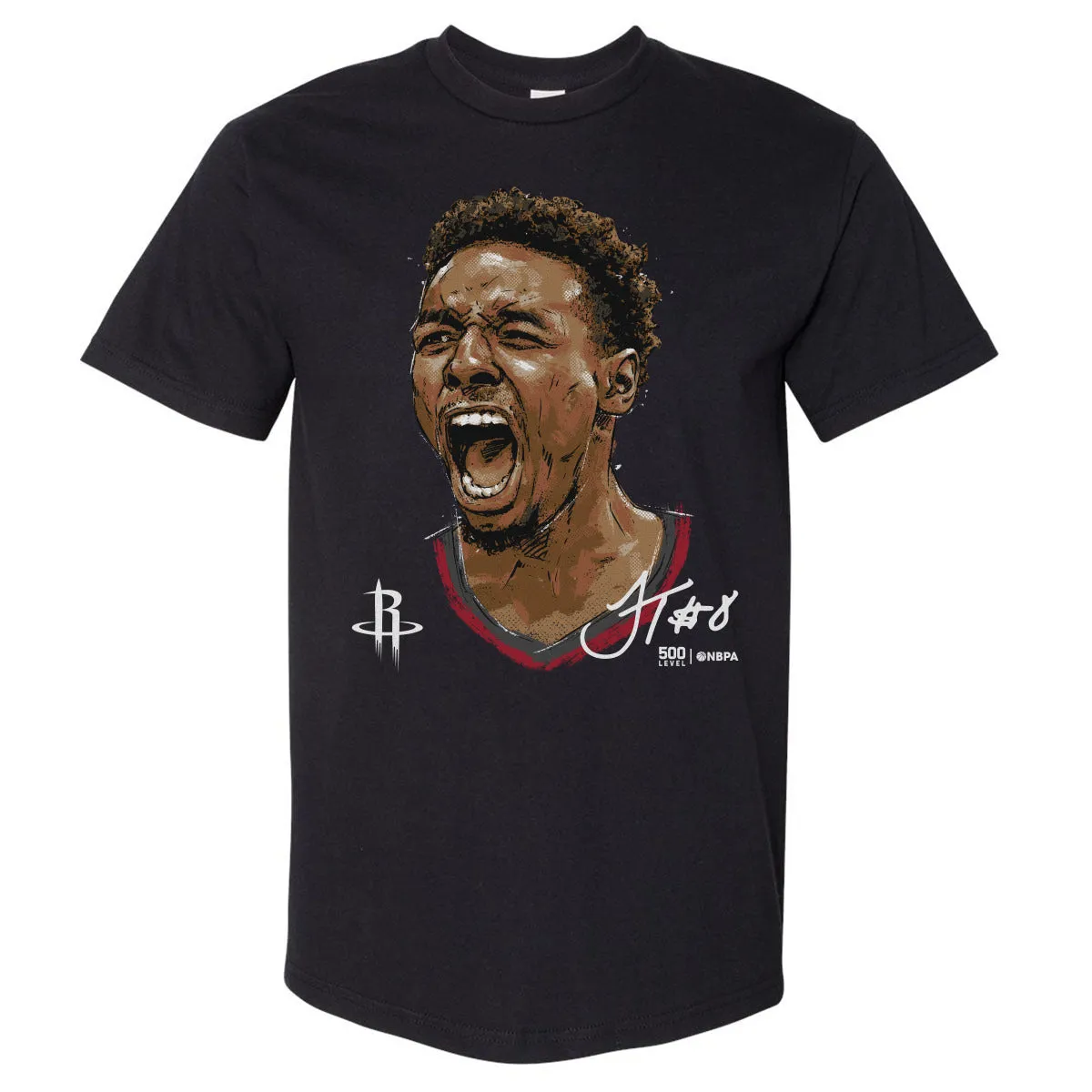 Jae'Sean Tate Houston Rockets Portrait WHT sold by 500 Level