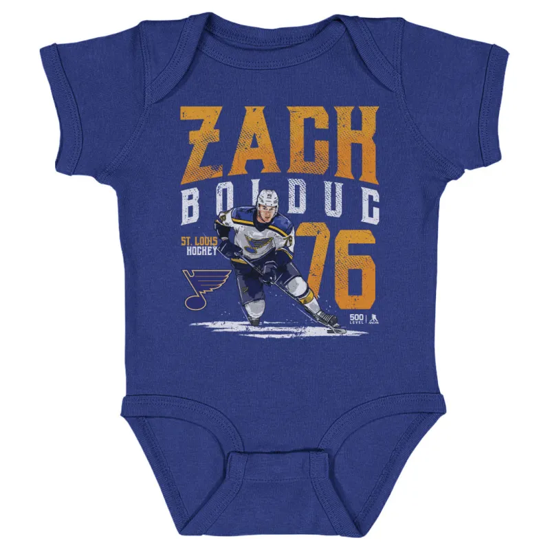 Zack Bolduc St. Louis Blues Player Name WHT sold by 500 Level