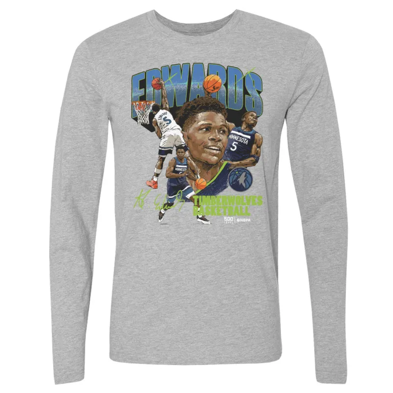 Anthony Edwards Minnesota Timberwolves Collage WHT sold by 500 Level