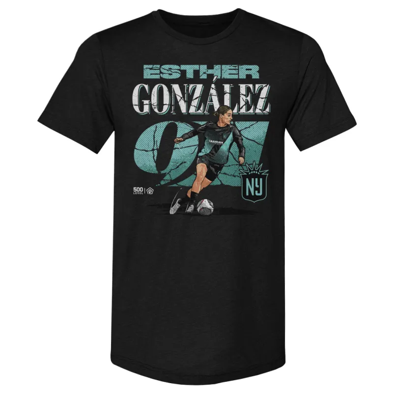 Esther Gonzalez Gotham FC Cracked Number WHT sold by 500 Level