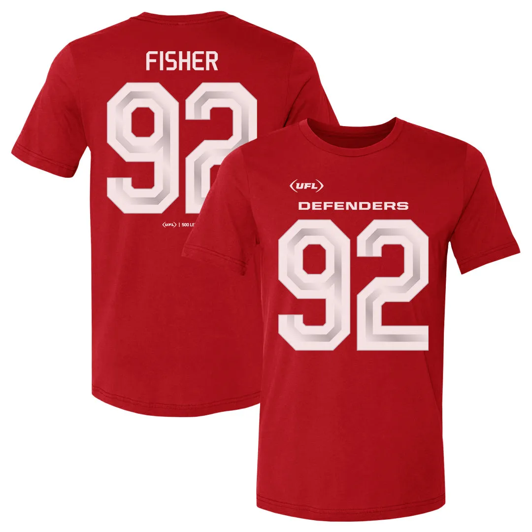 Malik Fisher D.C. Defenders Name & Number F&B WHT sold by 500 Level